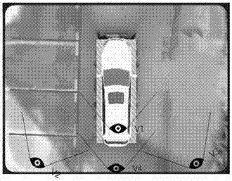 Implementation method and device for assisting parking based on stereoscopic image display