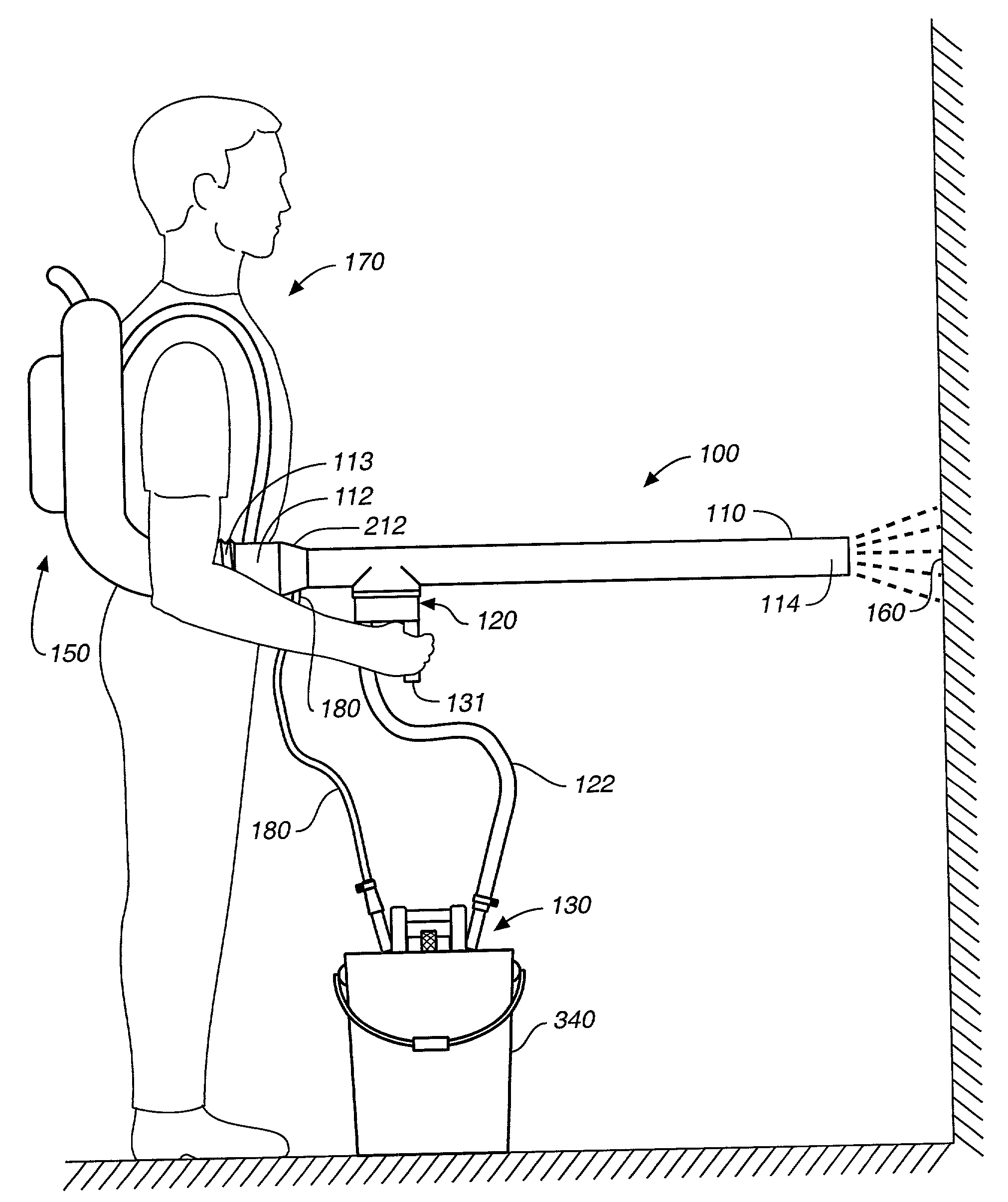 Particulate blaster assembly and aspirator