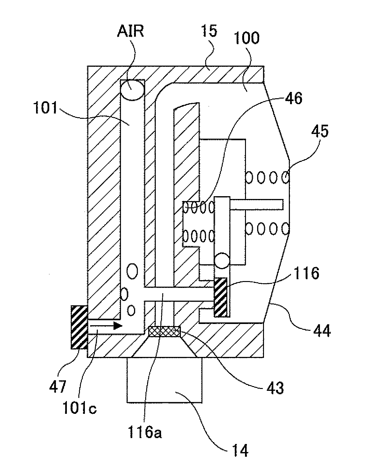 Droplet discharging apparatus, image forming apparatus, and bubble separating method