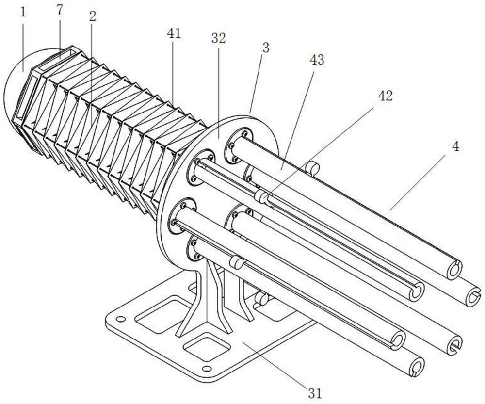 Modular high-expansion-and-contraction-rate robot based on paper folding mechanism