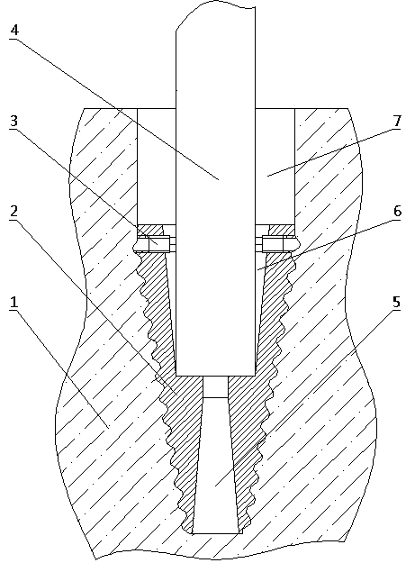 Electrical wind-resistant deviation-preventing conical pole foundation