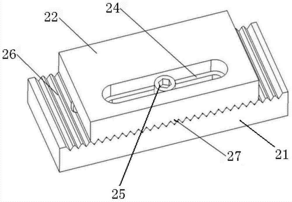 Stamping die and balance block component thereof