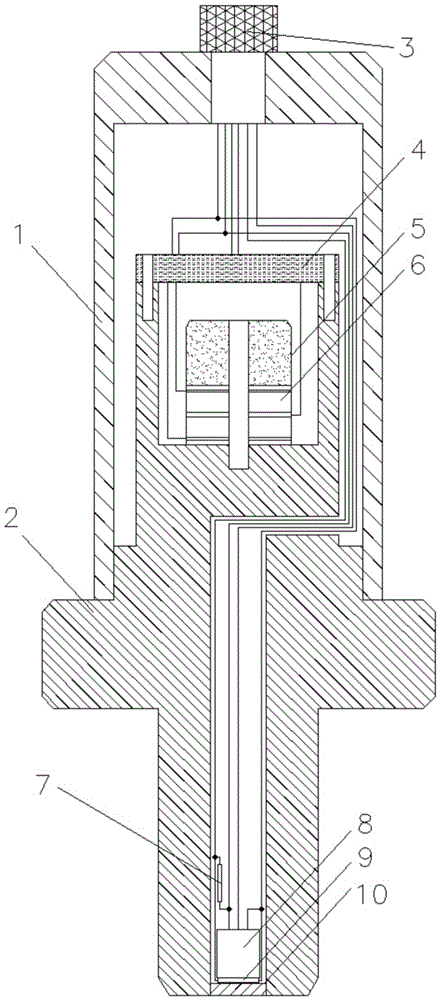 Train running part state monitoring multi-parameter sensor