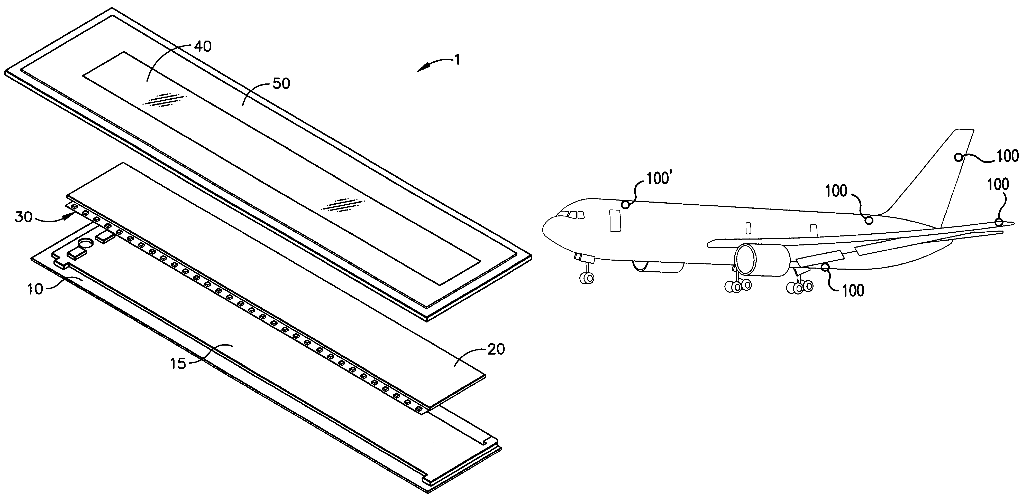 LED based light guide for dual mode aircraft formation lighting