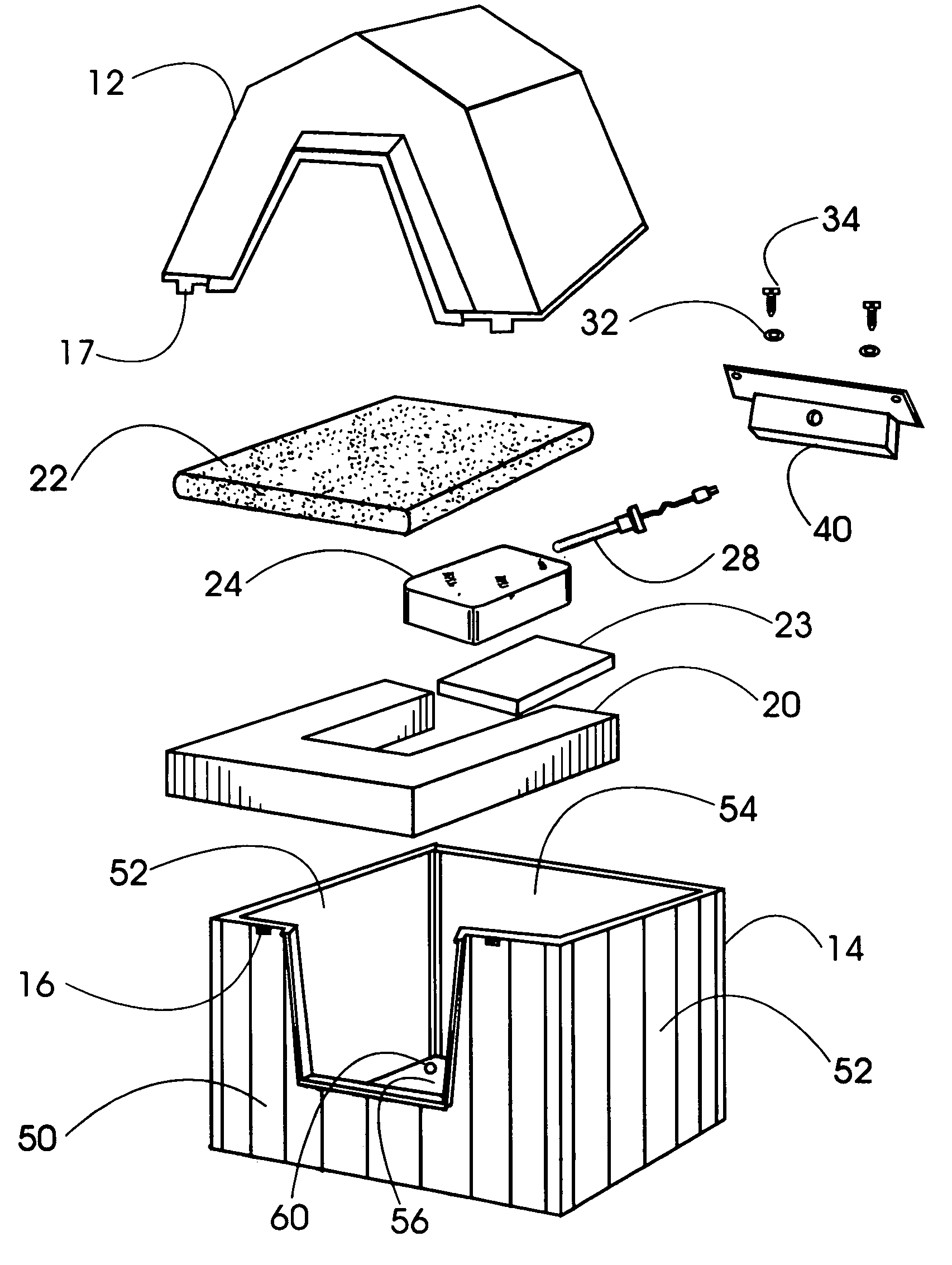 Heated pet enclosure