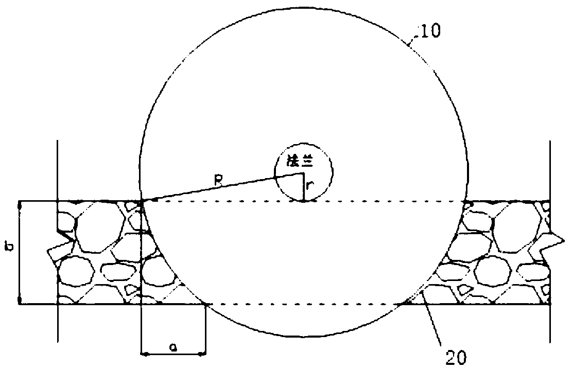 Low-noise house alteration beam and slab dismantling method