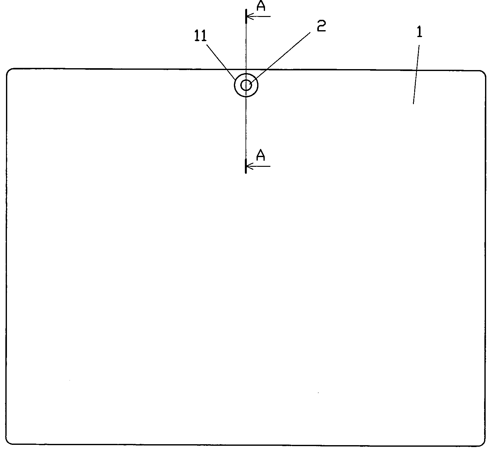 Display panel having a video camera