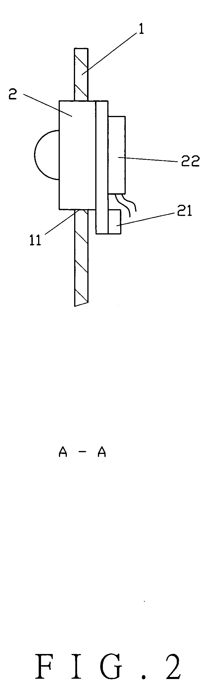 Display panel having a video camera