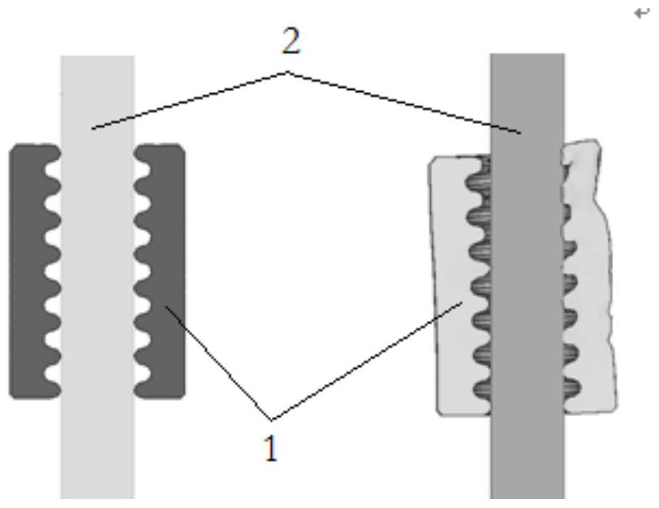 Safety protection semi-circular groove device for low-grade highway roadside electric pole piece