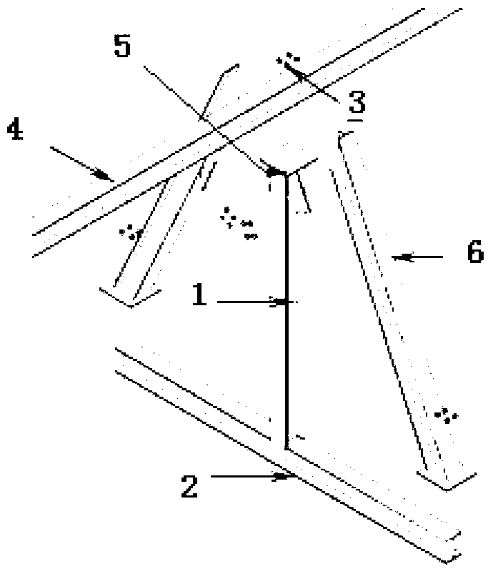 Detachable triangular scaffold and steel truss assembly construction method