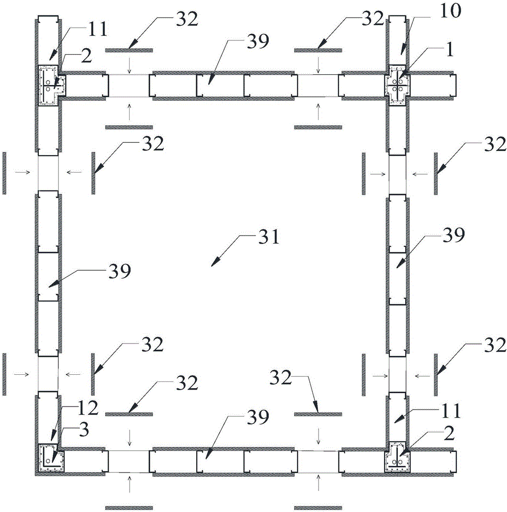 Multilayer cold-formed steel integrally prefabricated house and splicing method thereof