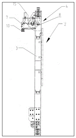 Backpack type car frame system for elevator