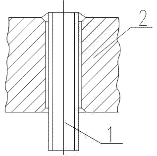 Connection structure and connection method of heat exchange tube and tube plate