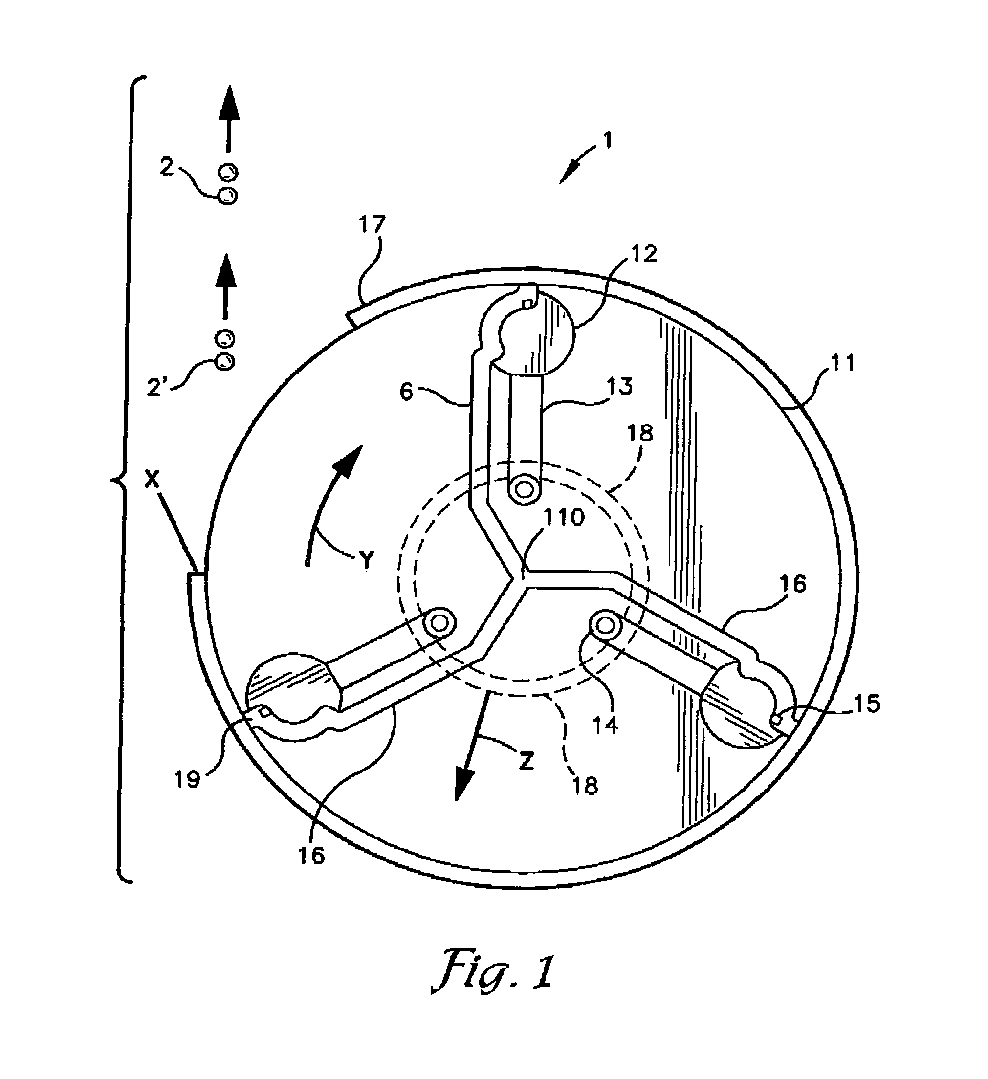 Trigger controlled release of controlled numbers of projectiles at each of controlled number of instances per revolution in a centrifugal propulsion weapon