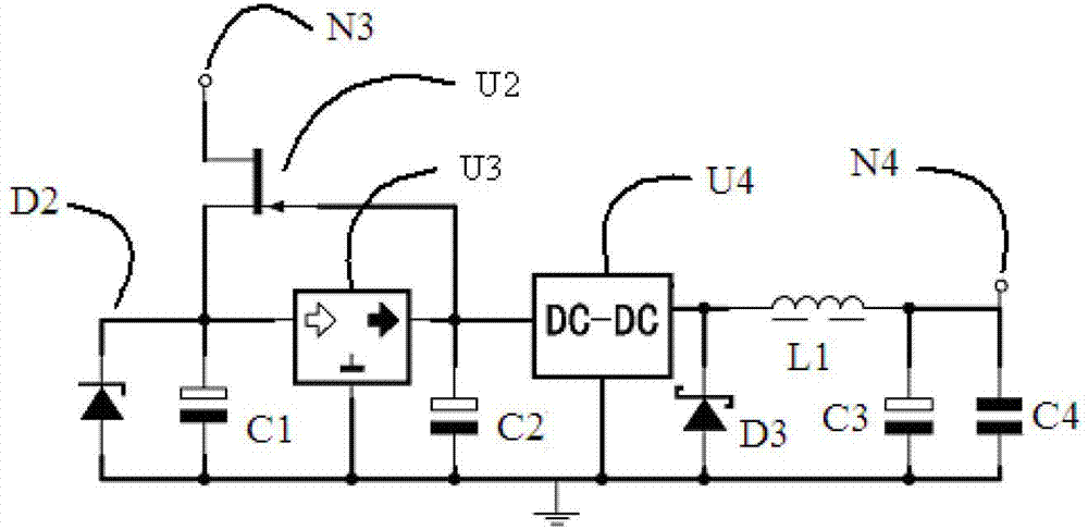 Gas detector for two-wire system displaying through digital tube