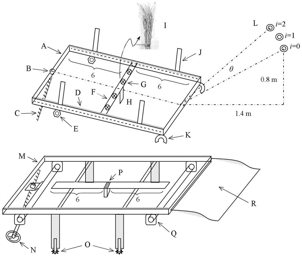 Fire extinguishing efficiency detection method and system of wind-driven wildland fire fighting equipment