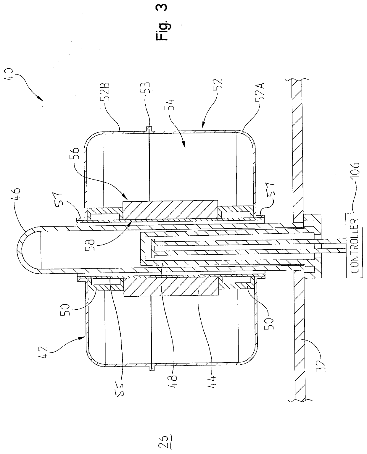 Monitoring with a radially magnetized magnet and hall effect sensor