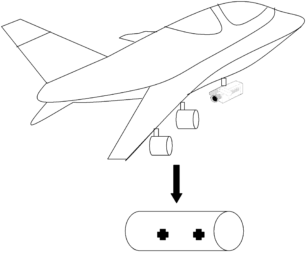 Transfer alignment method and device based on visual movement modeling