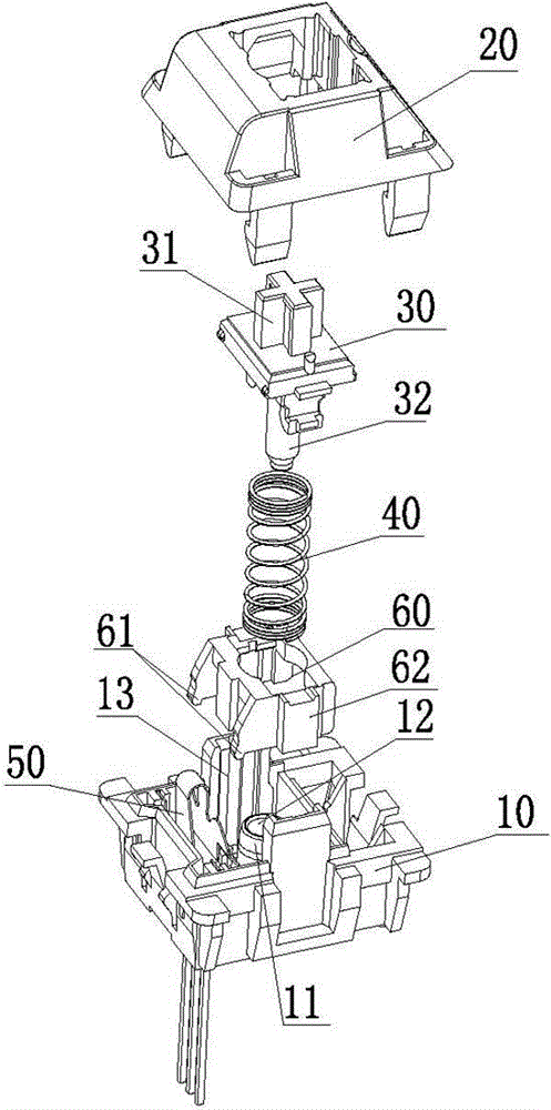 Non-contact keyboard switch