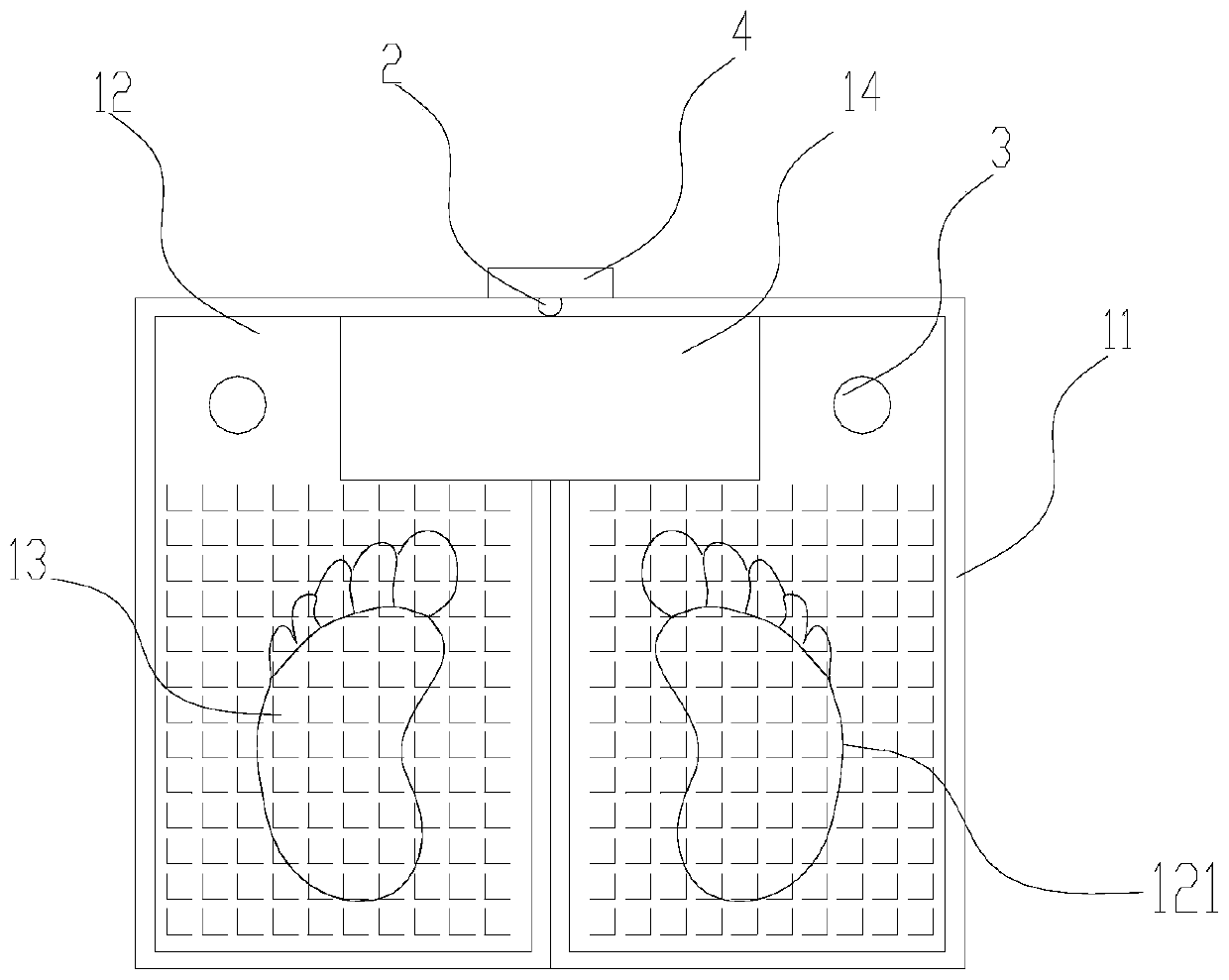 Portable foot shape and foot pressure detector and measuring method