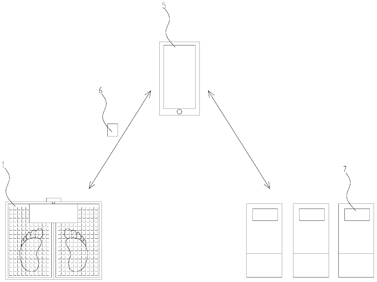 Portable foot shape and foot pressure detector and measuring method