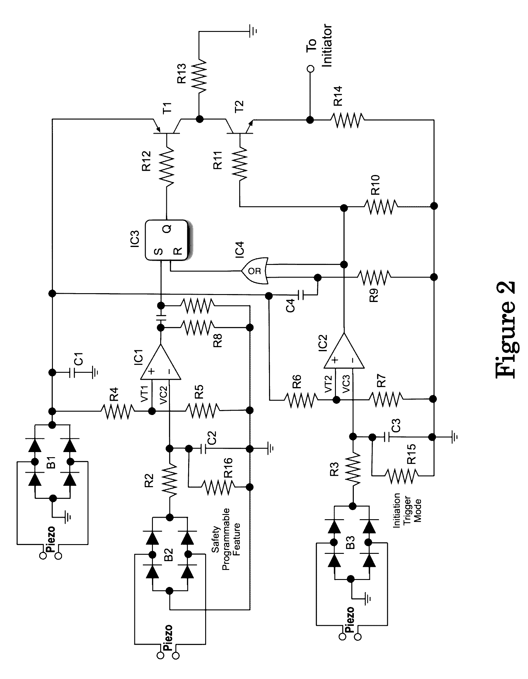 Inertially operated piezoelectric energy harvesting electronic circuitry