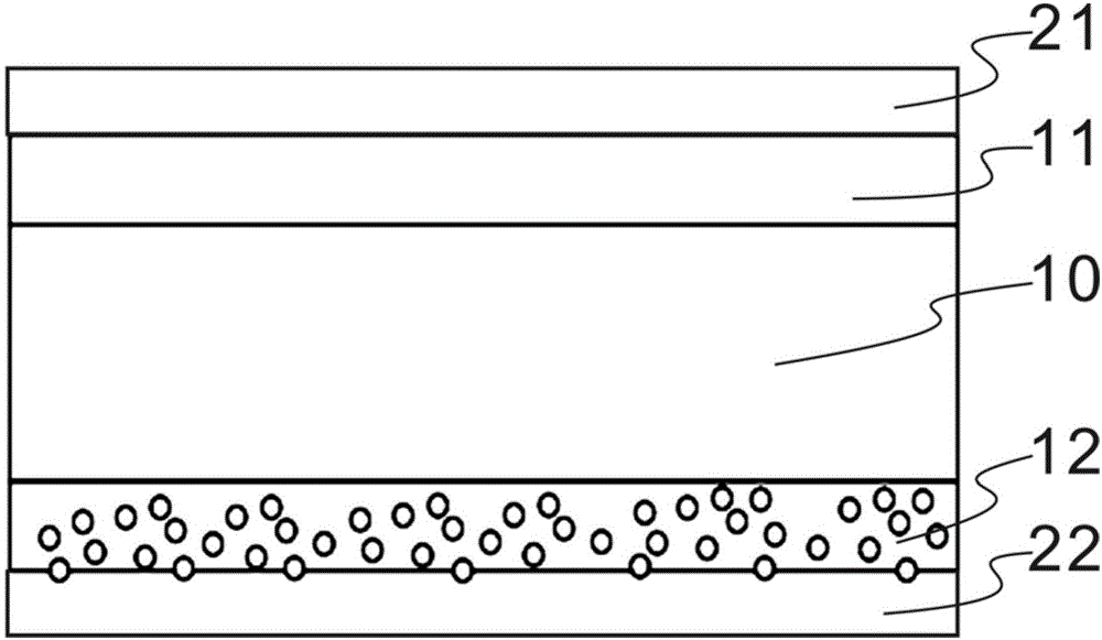 Protective film with rainbow ring resistance and preparation method thereof