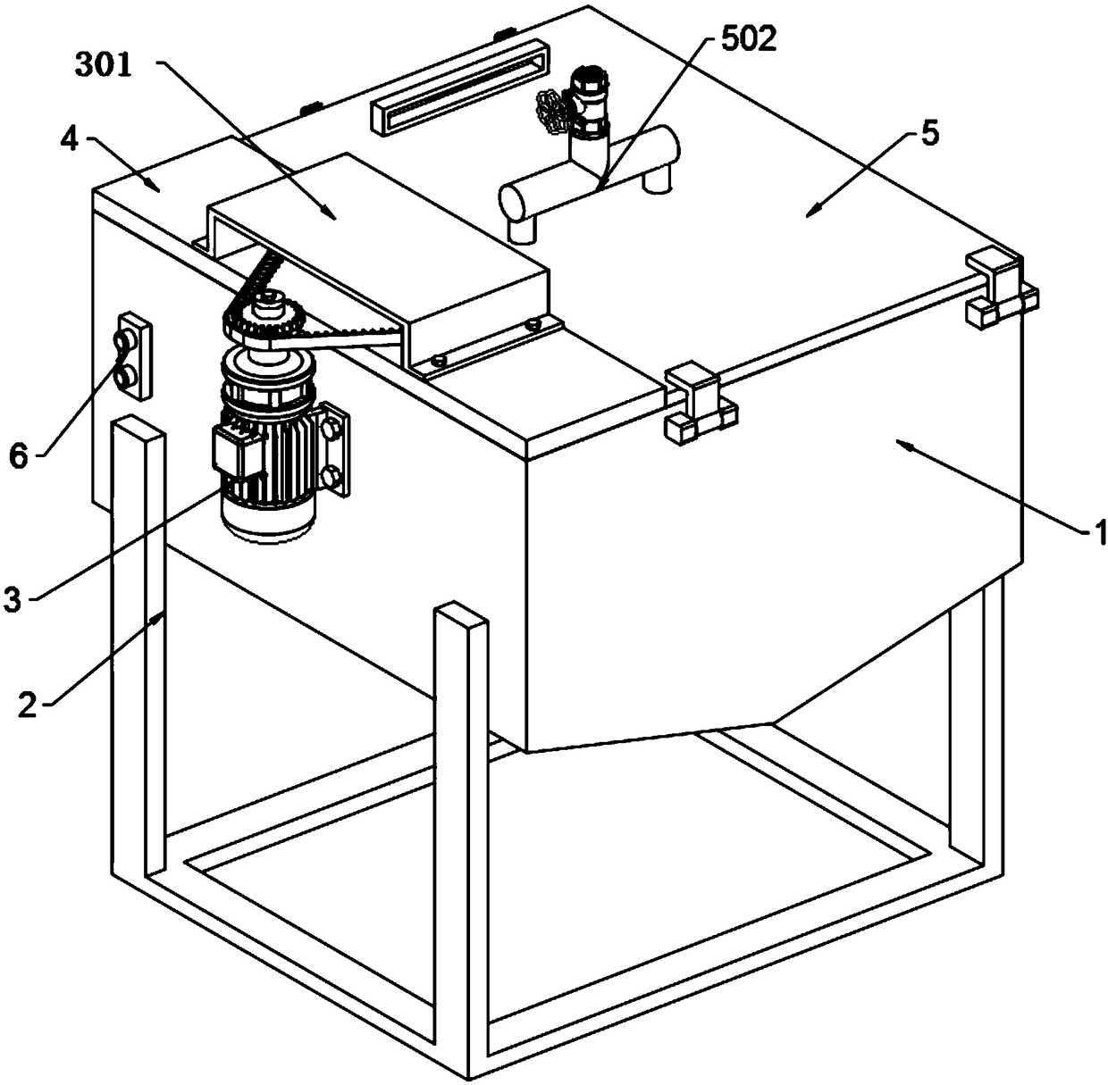 Vibrating screen type edible fungus cleaning device