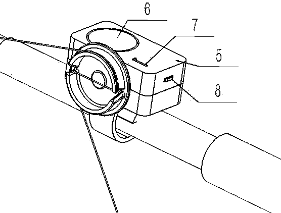 Automatic-line-disconnecting sensitivity-adjustable fishing alarm with line-return alarming function