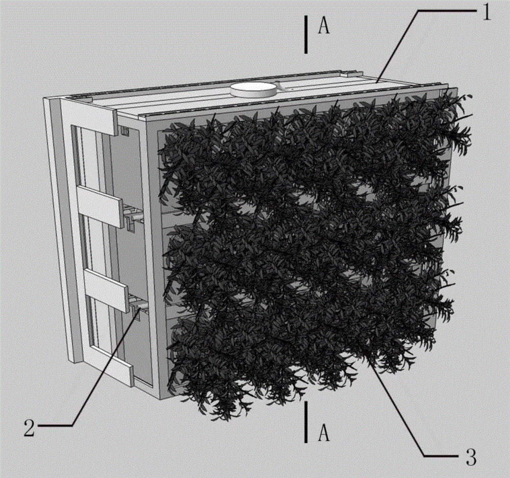 Rotating type plant wall body suitable for multi-story or high-rise buildings