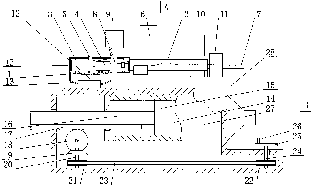 Automatic telescopic measurement rod