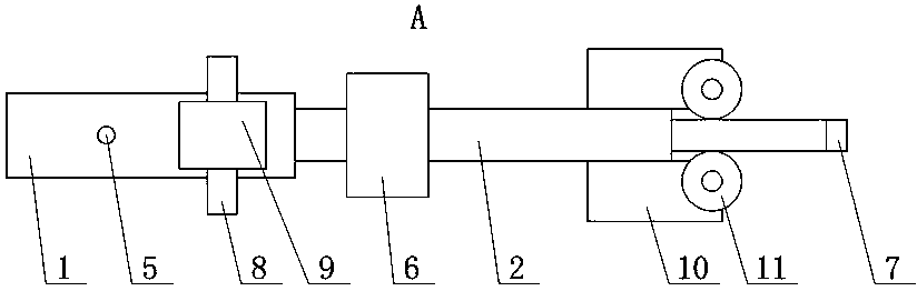 Automatic telescopic measurement rod