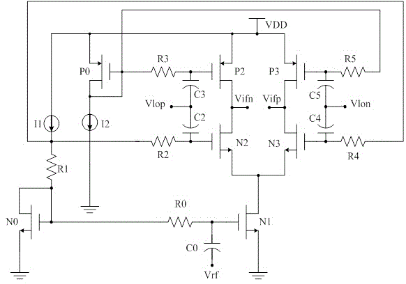 Low voltage low power consumption active mixer