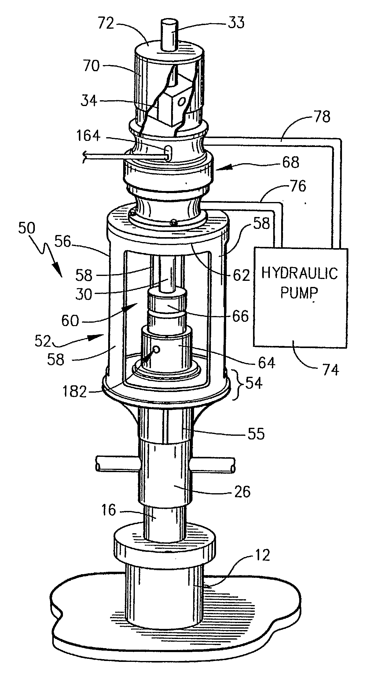 Linear Drive Assembly with Rotary Union for Well Head Applications and Method Implemented Thereby