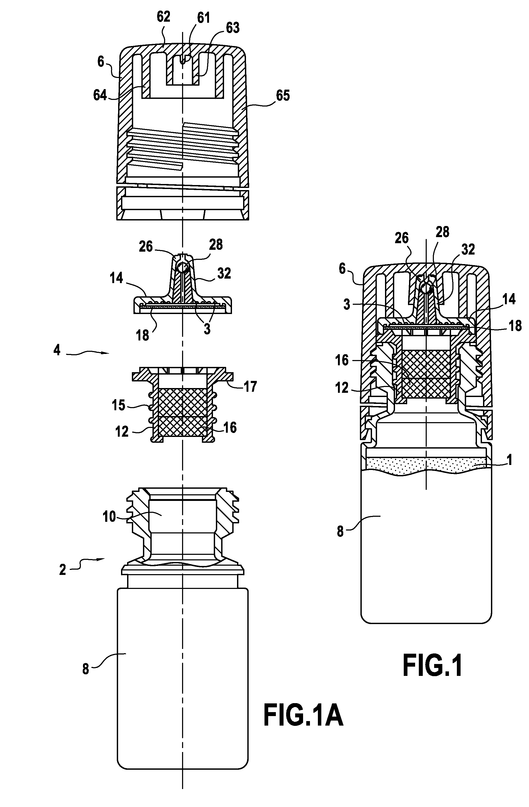 Head for dispensing a liquid as a drip