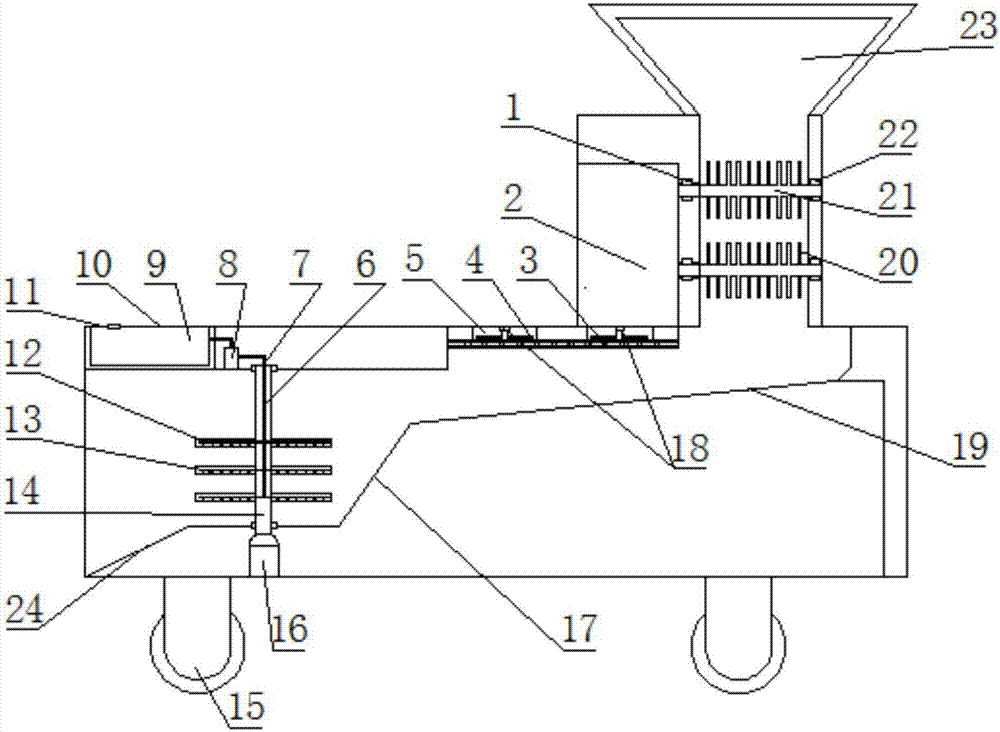 Integrated movable soil repair processing device