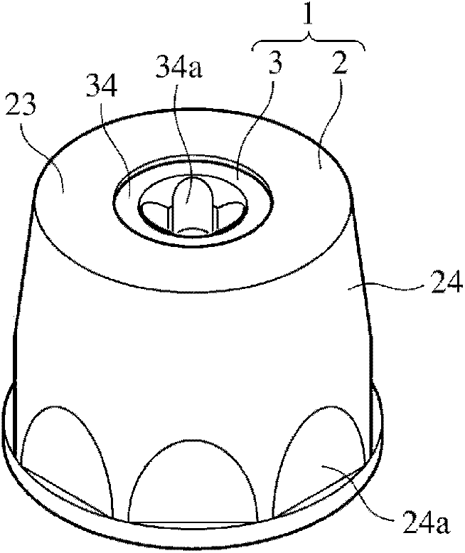 Positioner for implantation, assembly thereof, and fixing method for the positioner