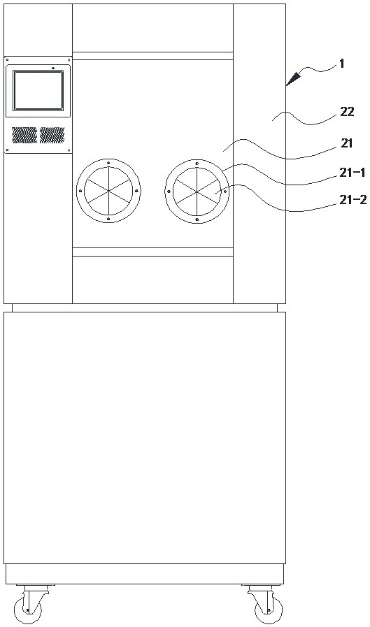 Frostless high and low temperature testing machine