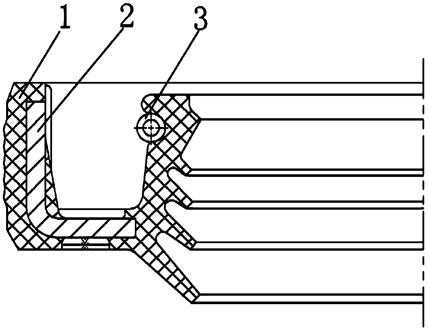 Novel hub motor oil seal of electric vehicle