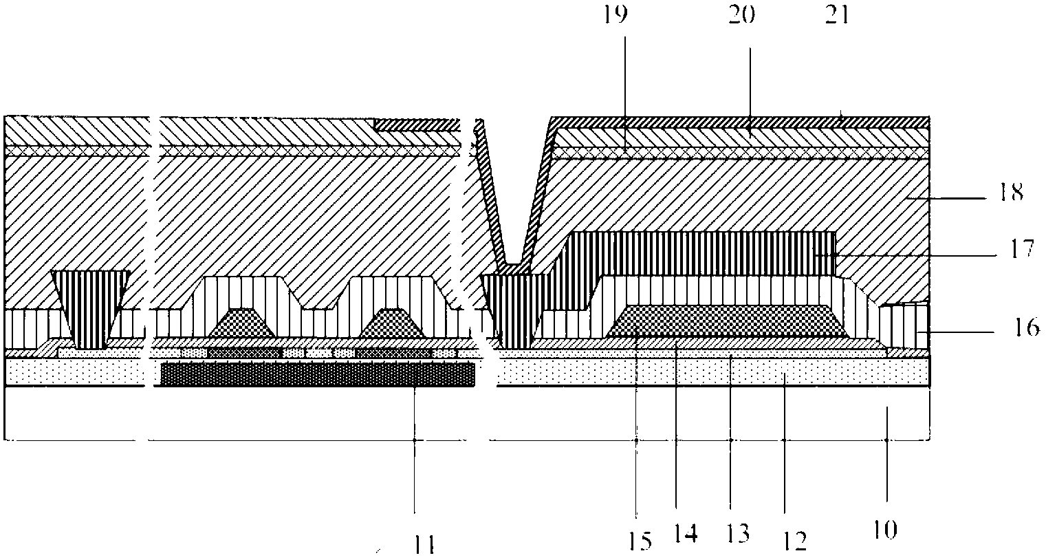 TFT (thin film transistor) array substrate, and production method thereof and display device