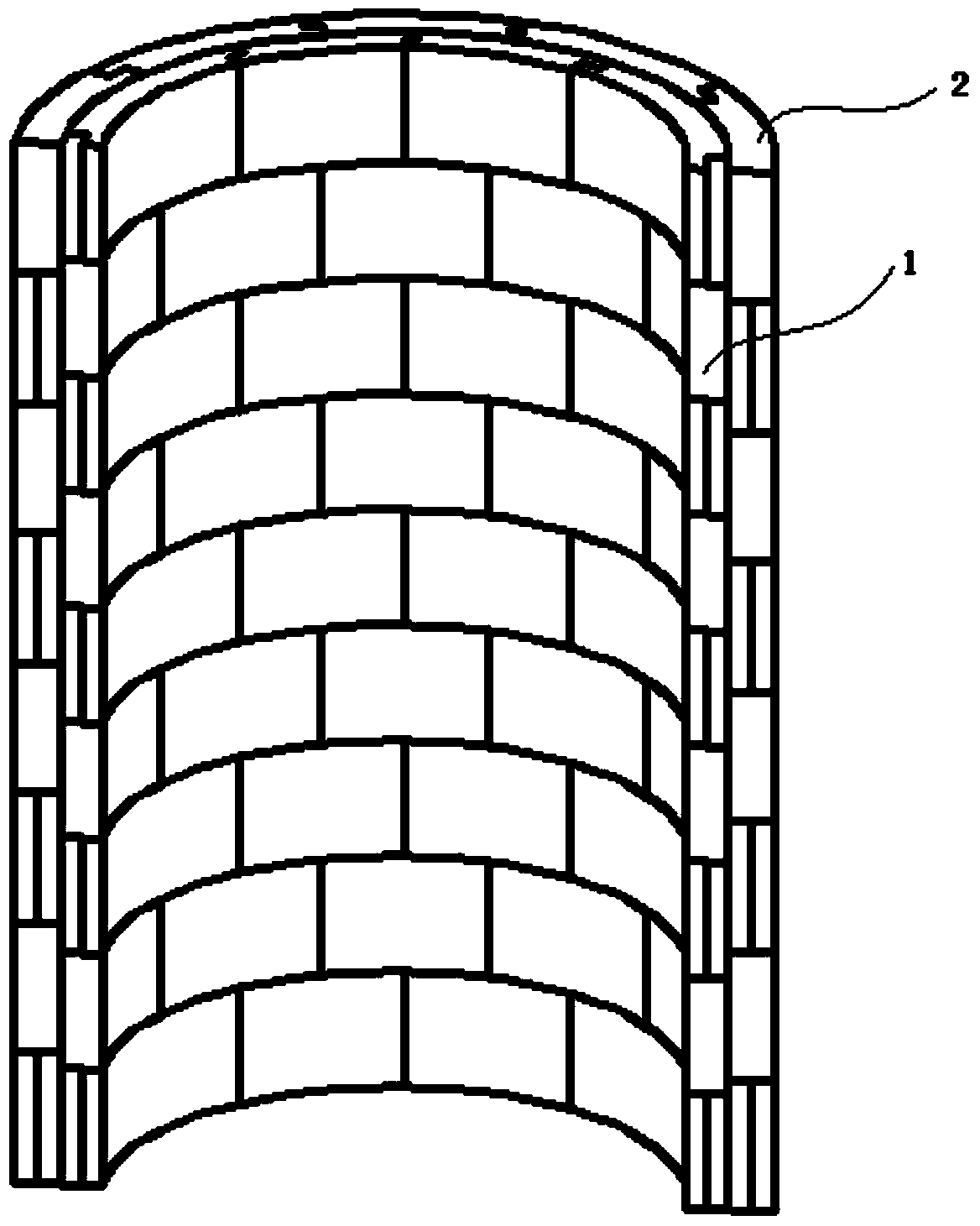 Sapphire crystal growing furnace side screen and preparation method thereof