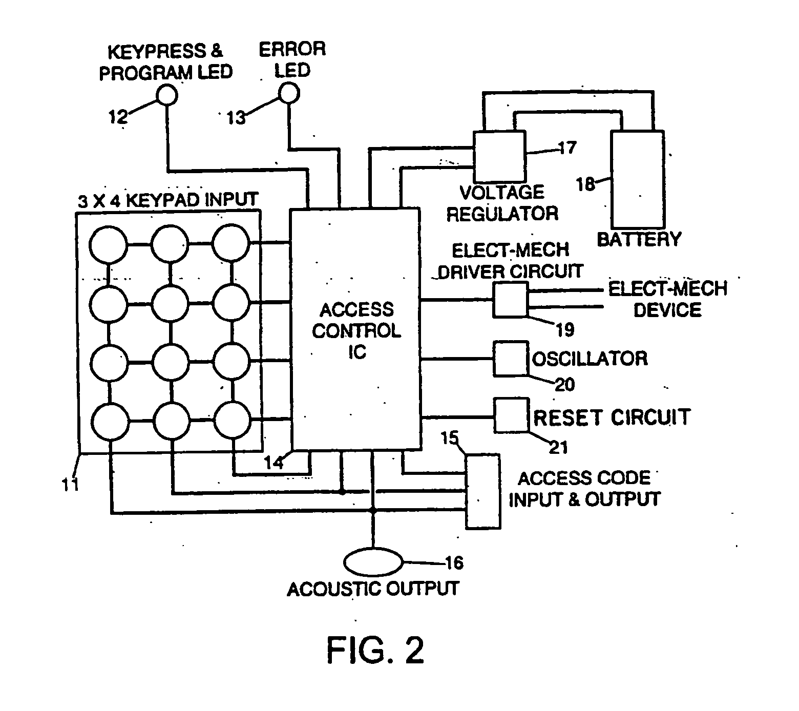 Electronic access control device