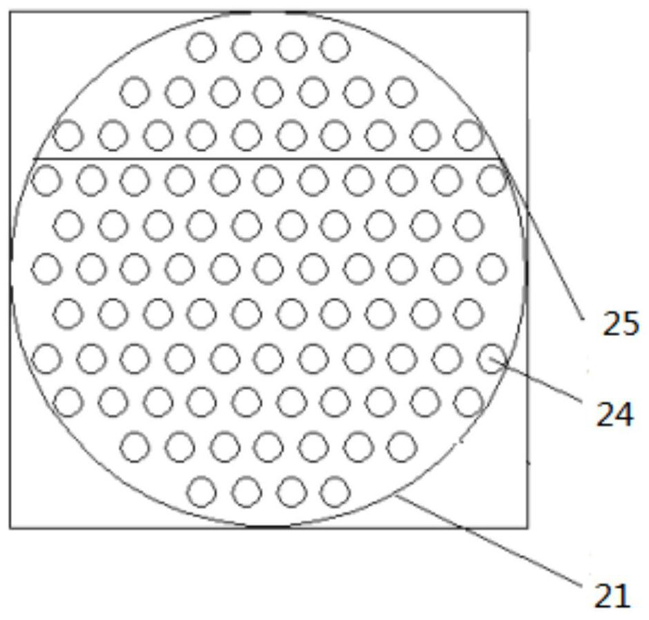 A three-phase heat exchanger and its absorption refrigeration system