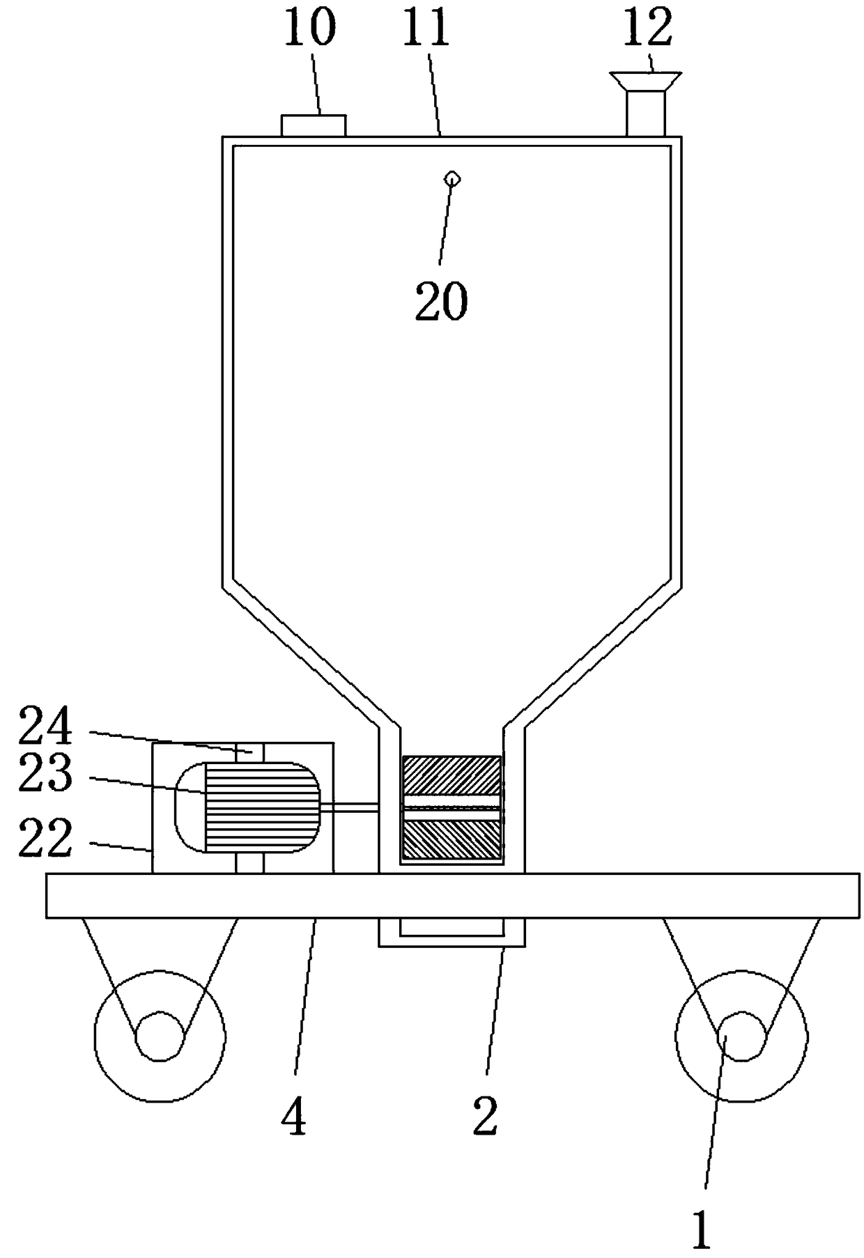 Fertilizer application device for plant protection