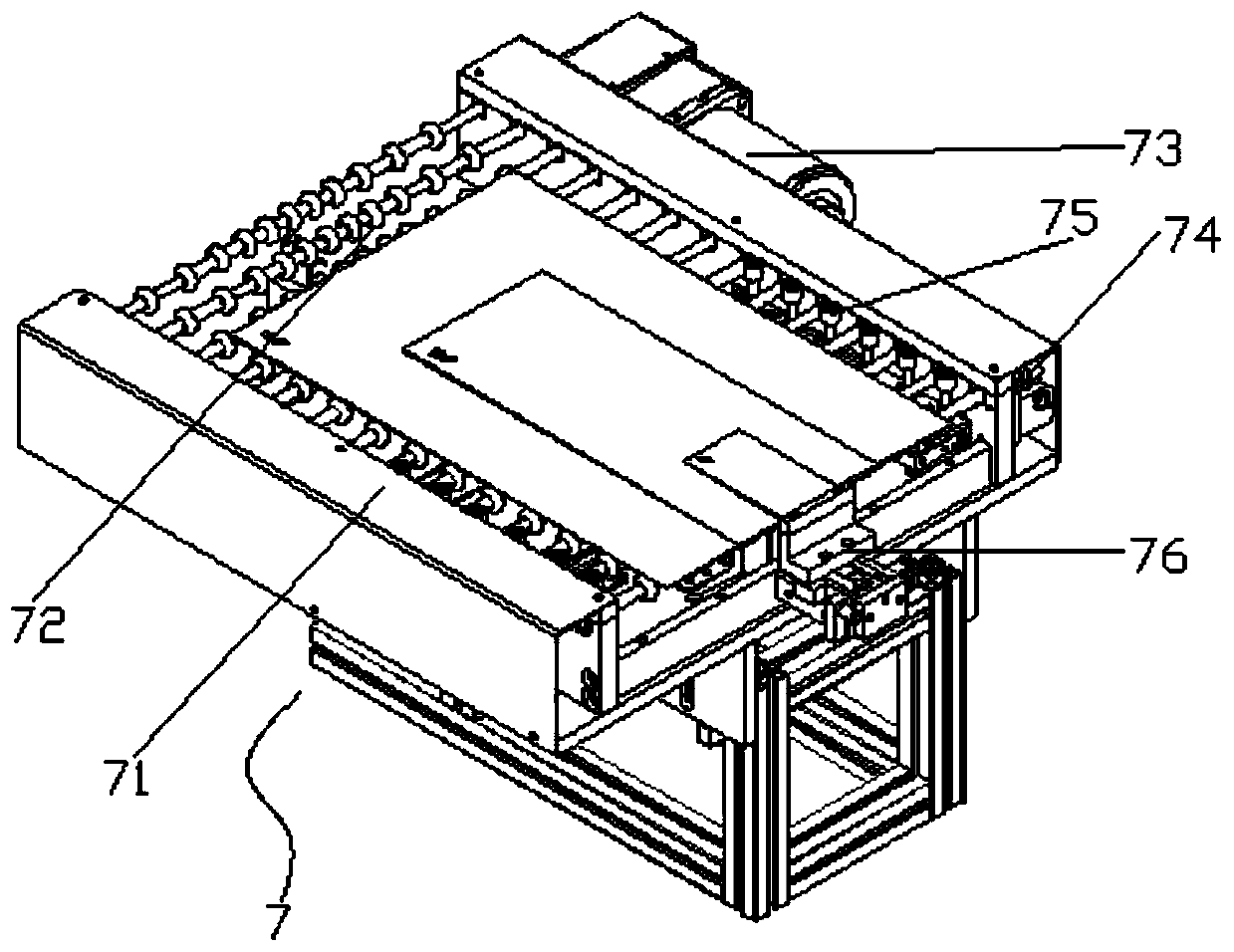 Liquid crystal display panel line laser cutting machine