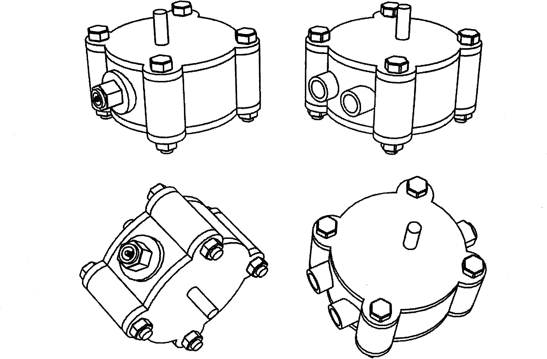 Mini elliptic gear engine