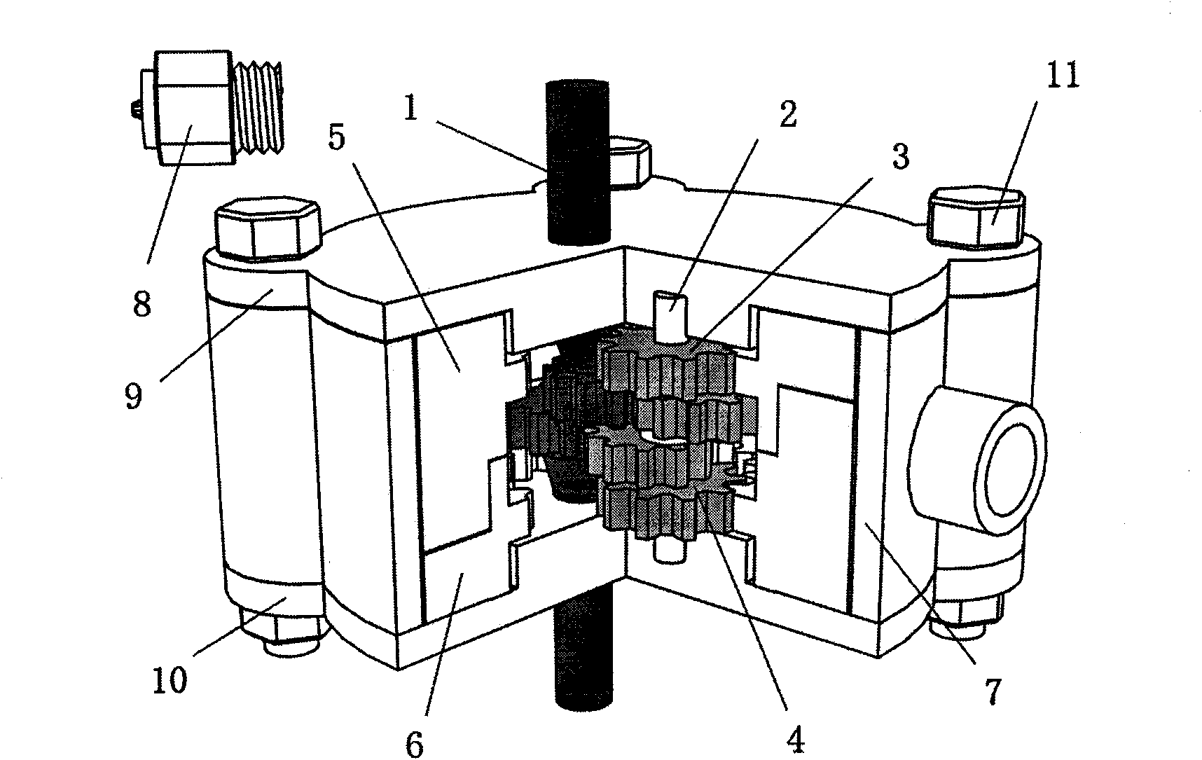 Mini elliptic gear engine