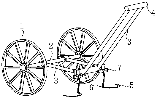 Novel farmland weeding device