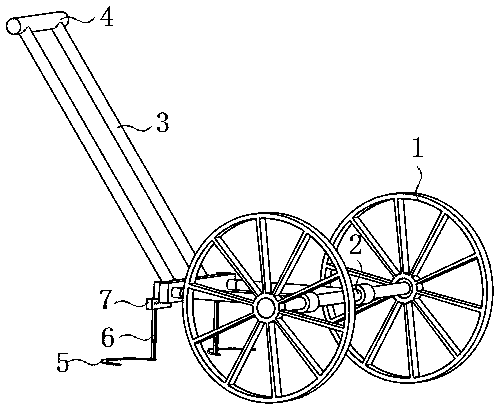 Novel farmland weeding device