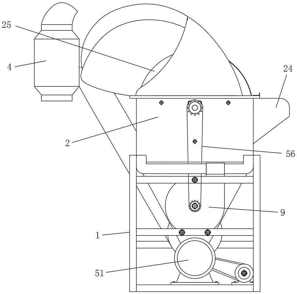 Rice seed production threshing grain-cleaning device